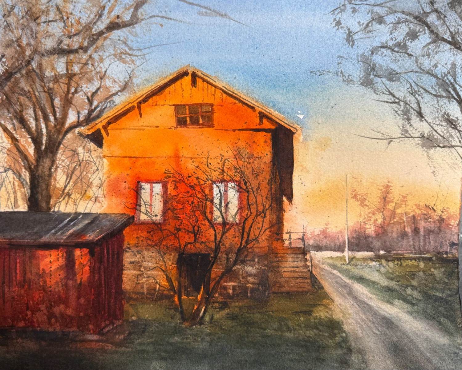 Decemberskymning på Tjurkö