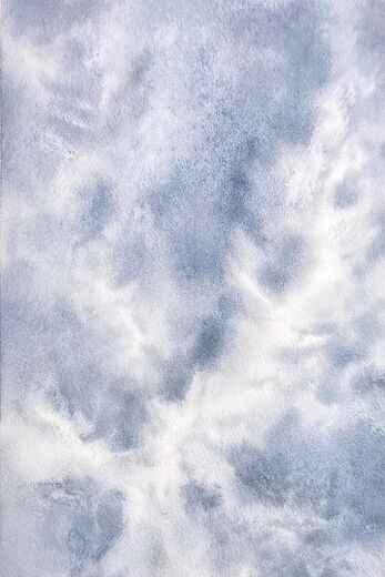 100 dagar av sol, dag 14. Akvarell, 18 × 26 cm.