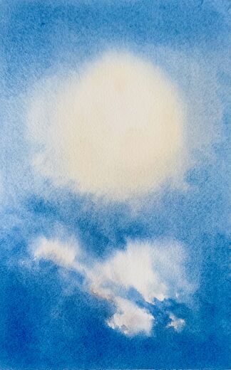 100 dagar av sol, dag 48. Akvarell, 18 × 26 cm.