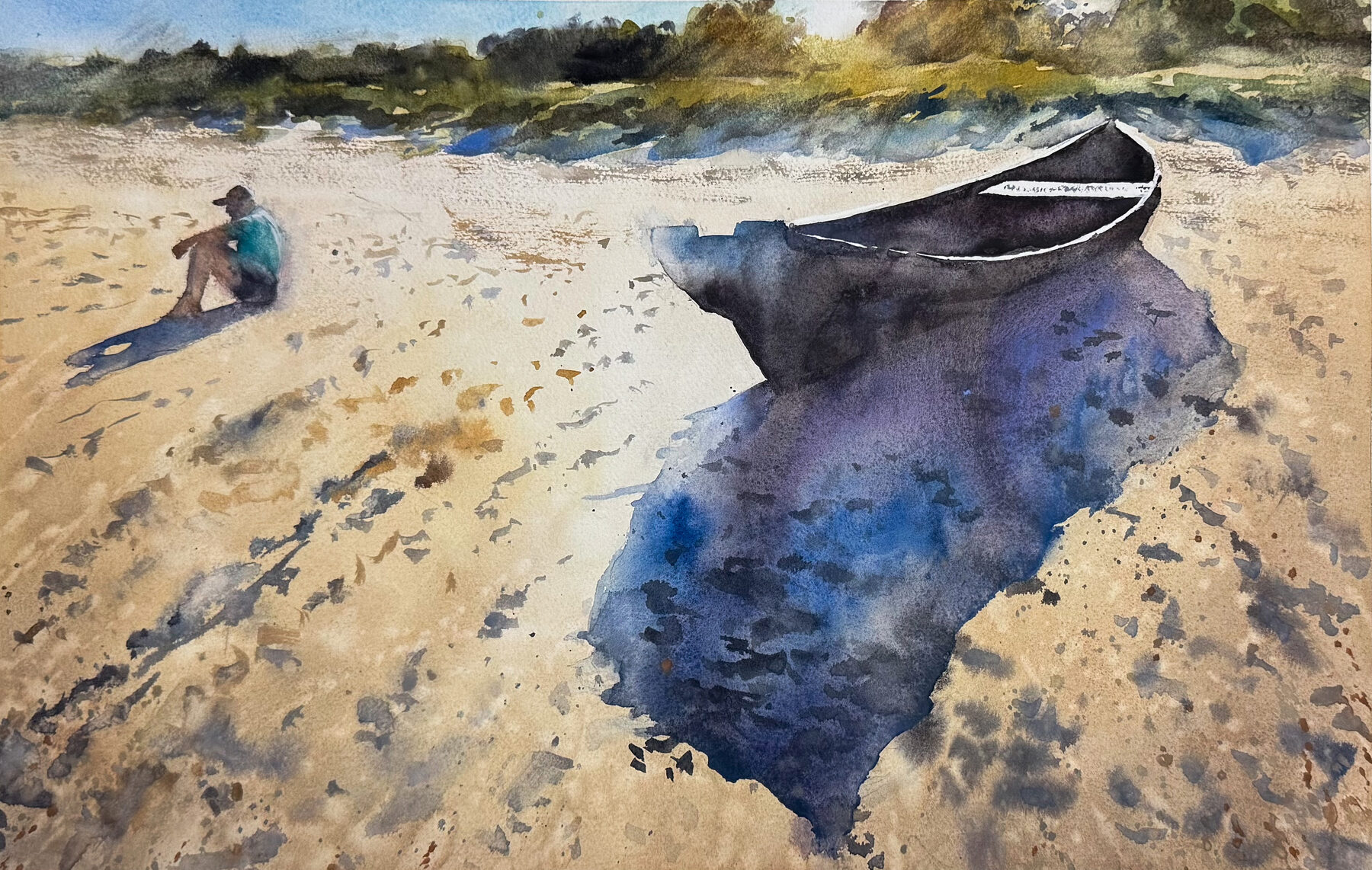 Båt vid borrby strand