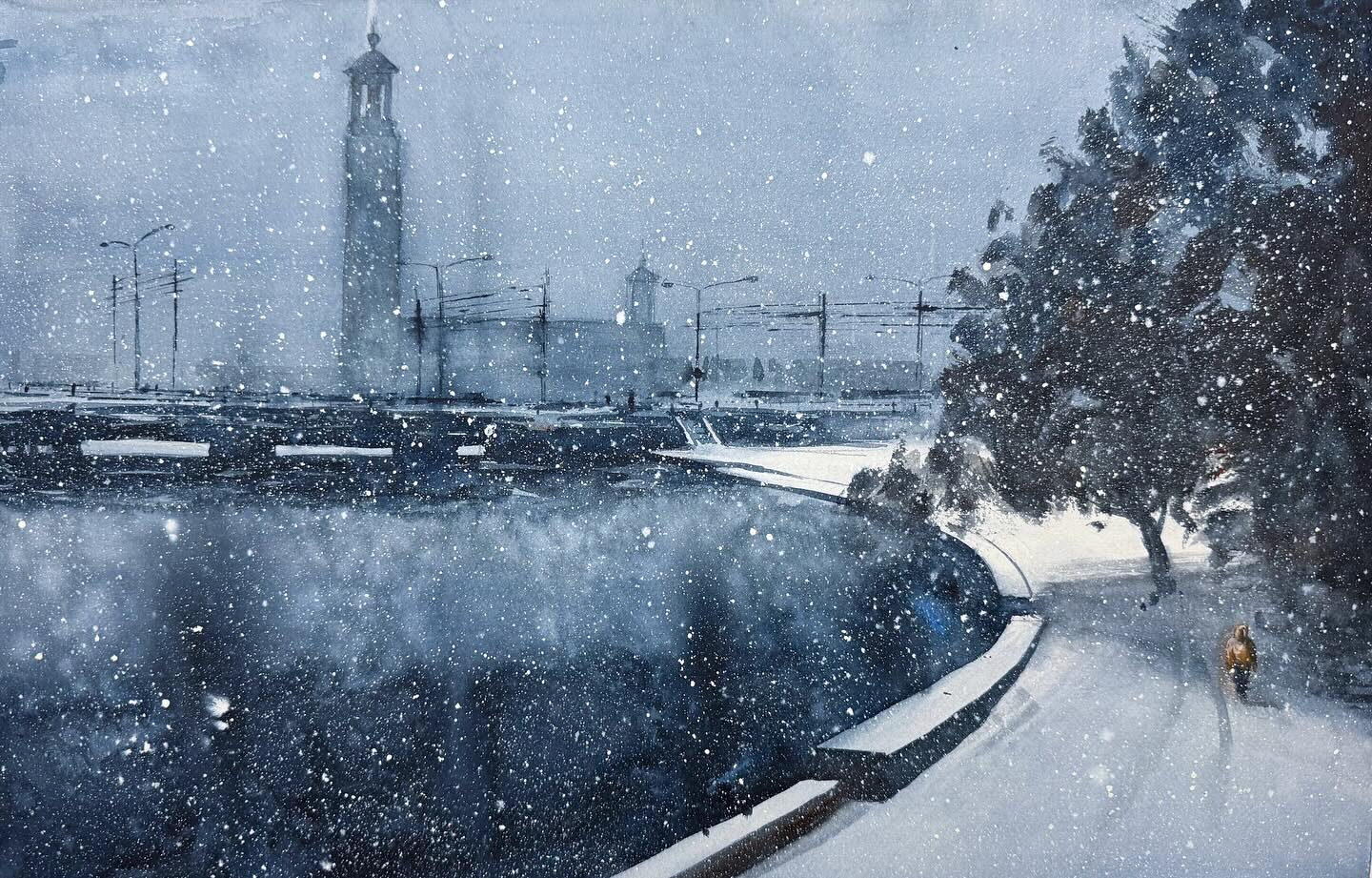 Stockholms stadshus i december