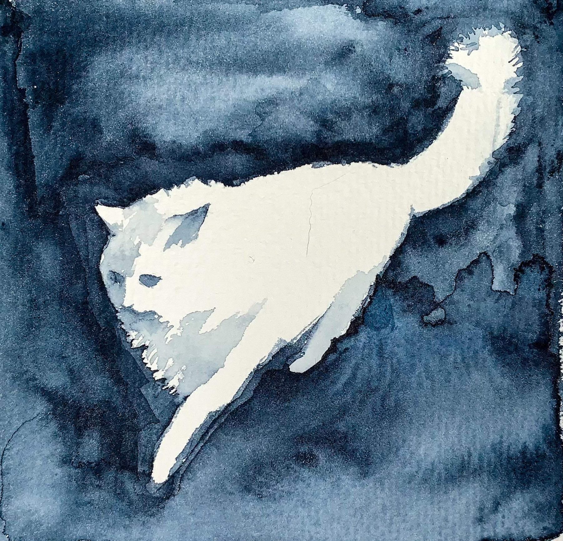 Porträttstudie av Sasha i akvarell.