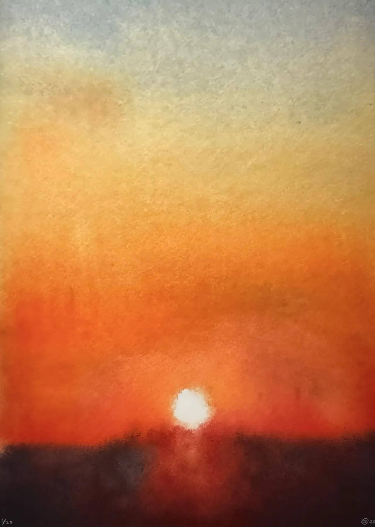solnedgång fine art print 50 x 70